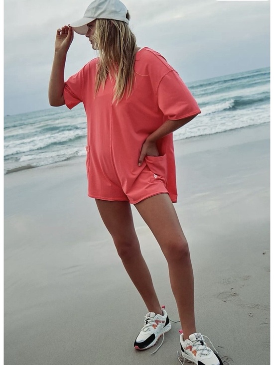 Free People Pants - Free People Movement • Hot Shot Tee Romper